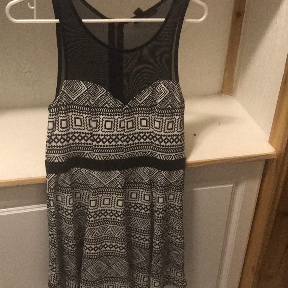 Black and white dress